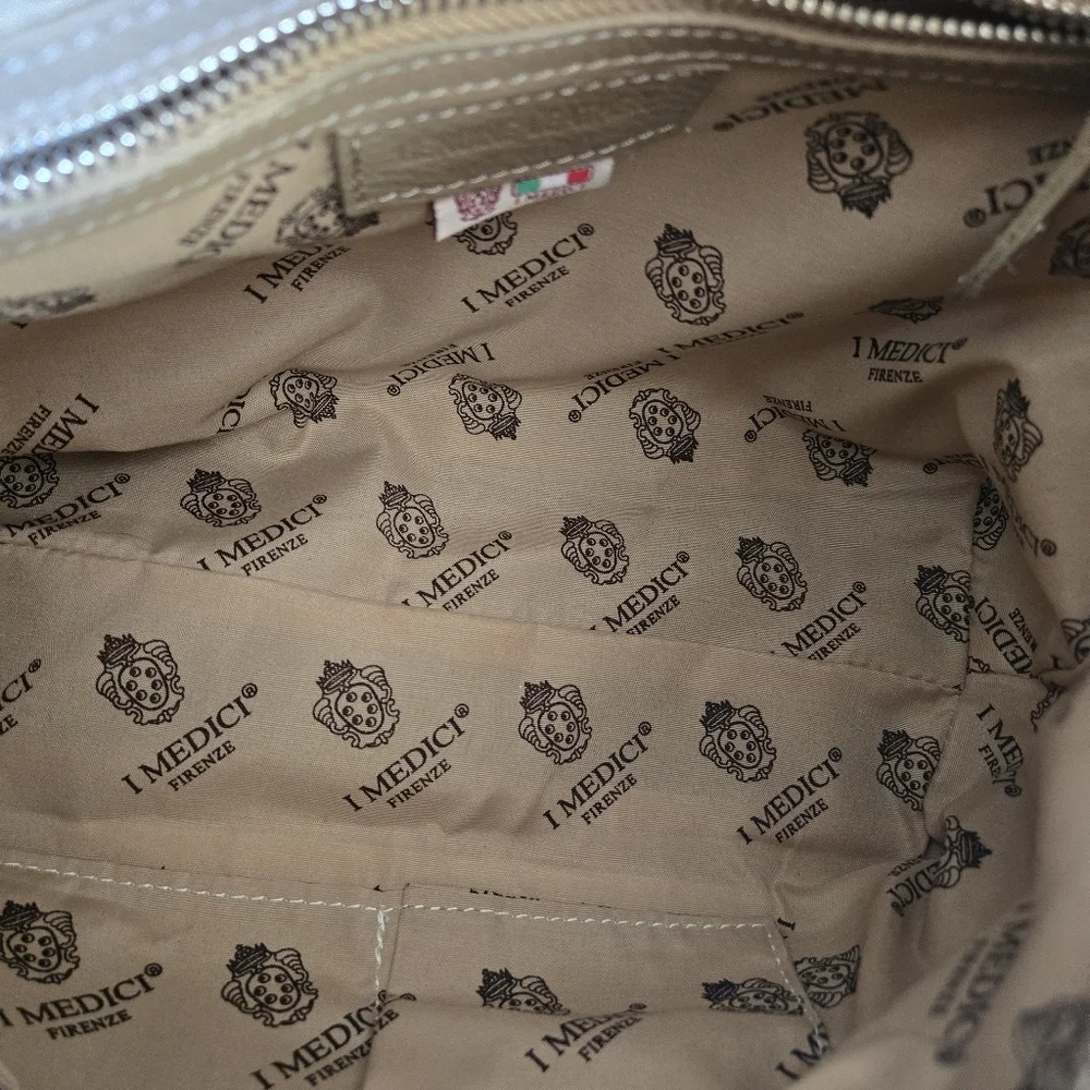 Medici Firenze Italian Pebbled Leather Backpack Bag